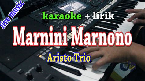 Marnini Marnono Karaoke Hobasta Trio Youtube