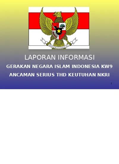 PAPARAN KHUSUS KE KPAI TENTANG NII NEGARA ISLAM INDONESIA