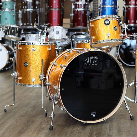 DW Performance Series 4-Piece Shell Pack 24/12/16/14S Gold Sparkle ...