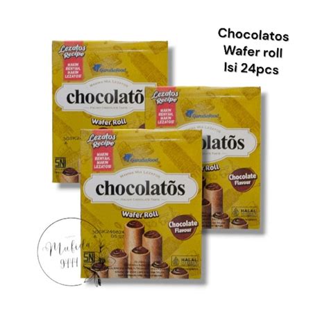 Jual Chocolatos Wafer Roll Isi 24 Pcs Shopee Indonesia