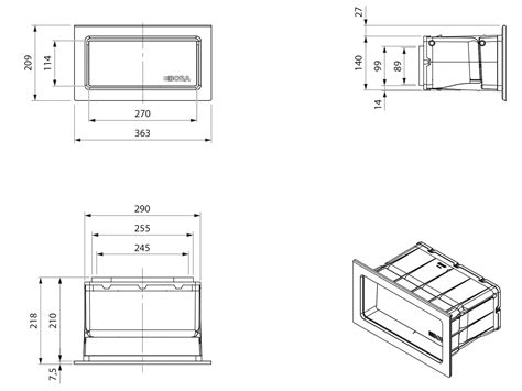 Bora UEBF1 3box Mauerkasten