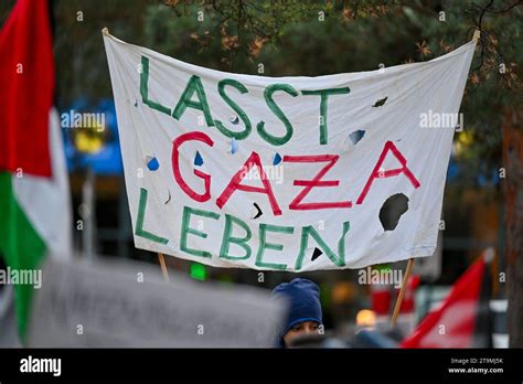 Demonstration Paleastina In Linz Pro Gaza 26112023 Linz Aut