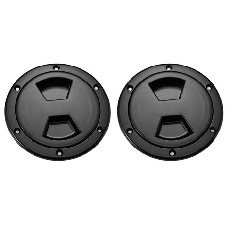 2pcs 4 Boat Inspection Deck Plate Hatch Marine Round Inspection Hatch