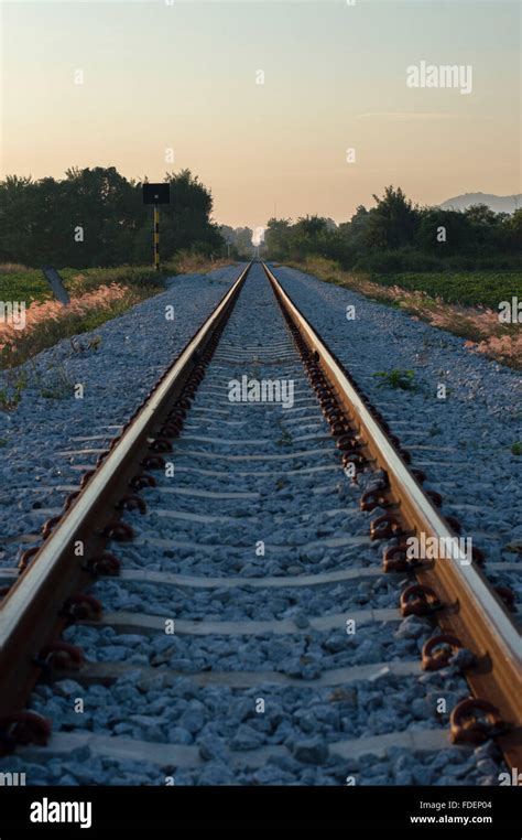 Down The Track Stock Photo - Alamy