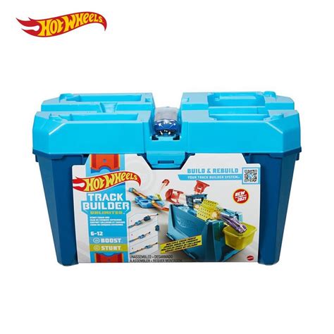 Jual Hot Wheels Track Builder Unlimited Stunt Crash Box Mainan Trek Mobil Balap Shopee Indonesia
