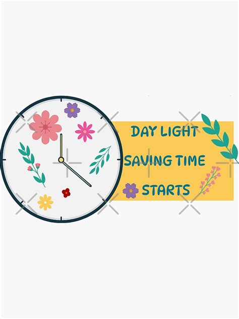 "Daylight Saving Time Stickers" Sticker for Sale by Creativespott ...