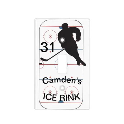 Personalized Hockey Light Switch Cover Zazzle