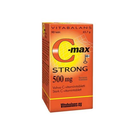 Vitabalans C Max Strong 500 Mg Vahva C Vitamiinitabletti 90 Kpl