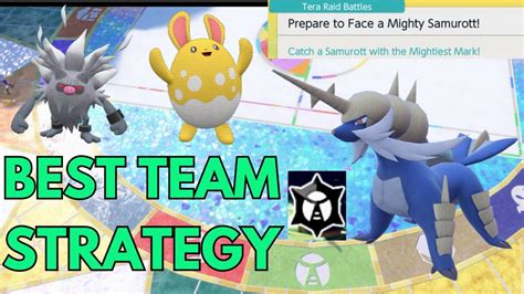 7 Star samurott Tera Raid best team strategy Pokémon scarlet and