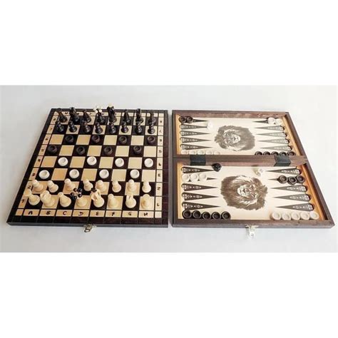 En Set En Bois Checs Backgammon Dames Ensemble De Jeux En