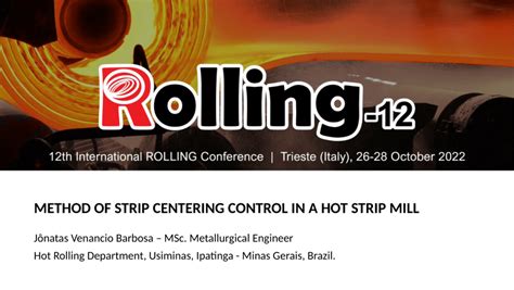 PDF METHOD OF STRIP CENTERING CONTROL IN A HOT STRIP MILL