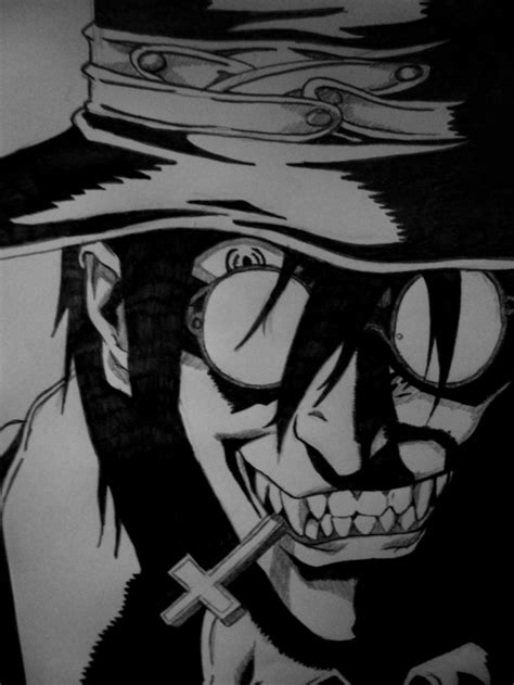 Alucard From Hellsing Japanese Anime And Manga Drawing Made By Me