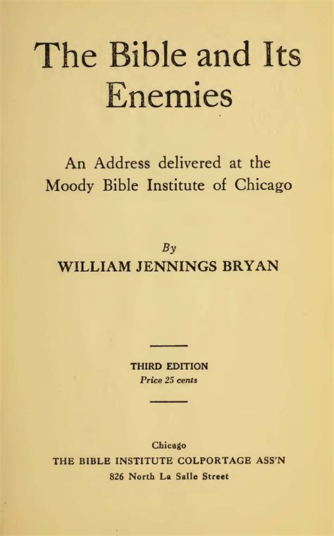 William Jennings Bryan, Sr. (1860-1925) — Log College Press