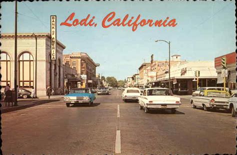 Street Scene Downtown Lodi, CA