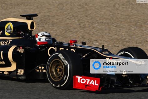 Kimi Raikkonen Fin Lotus E Formula One Testing Day Jerez