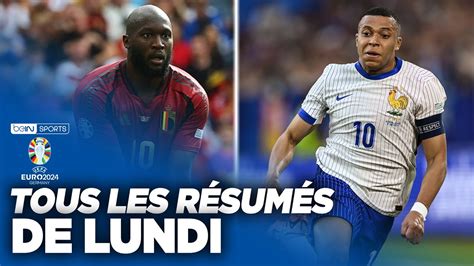 EURO 2024 TOUS les résumés de lundi YouTube