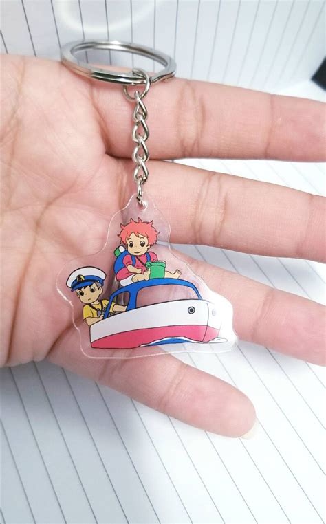 Ponyo Ghibli Studios Acrylic Keychain Etsy