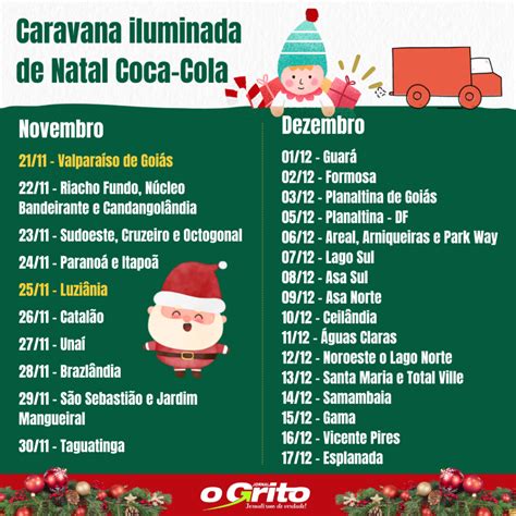 Cidades Do Entorno Recebem A Caravana Iluminada De Natal Da Coca Cola