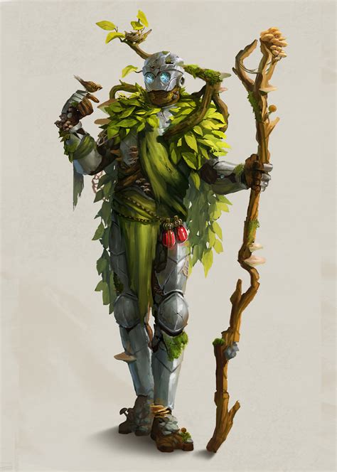 Artstation Warforged Druid Concept Vaggelis Manousakas Concept Art