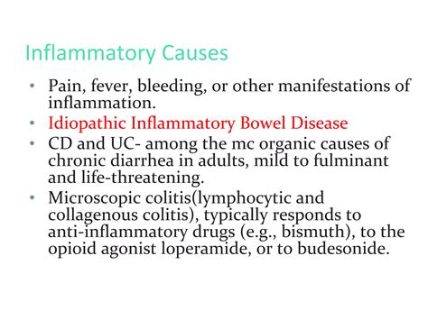 Chronic diarrhoea | PPT | Free Download