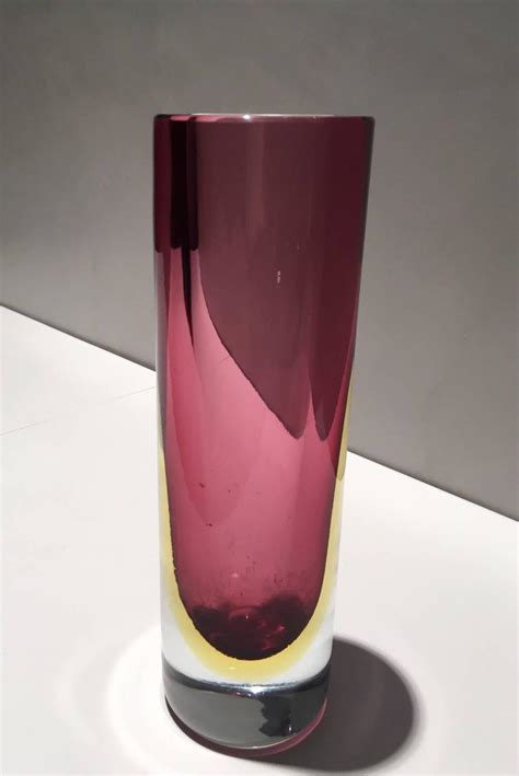 Pink Flavio Poli Murano Glass Vase For Sale At 1stdibs