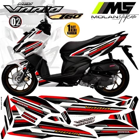 Decal Sticker Striping Variasi Vario 160 Honda Vario 160 New Vario 160