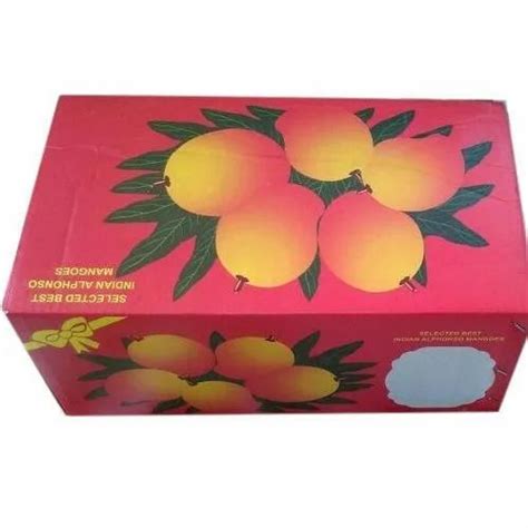 Kraft Paper Disposable Printed Mango Packaging Box Box Capacity 11 20 Kg At Best Price In Rajkot