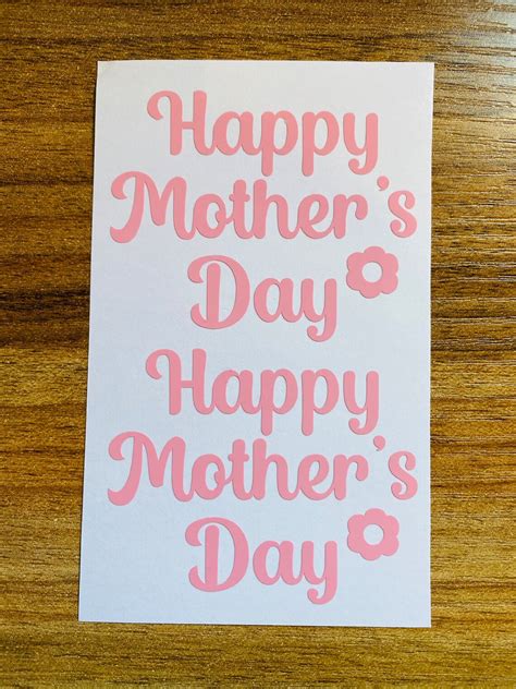 Happy Mothers Day Vinyl Decals Stickers Etsy