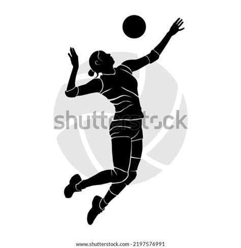 Volleyball Spike Silhouette Stock Illustrations – 191, 51% OFF