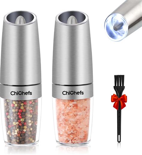 Amazon Gravity Electric Salt Pepper Grinder Set Battery