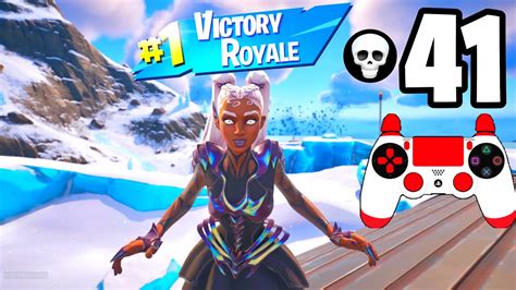 41 Kill Solo Squads Snowdancer Skin Gameplay Zero Build Win Fortnite