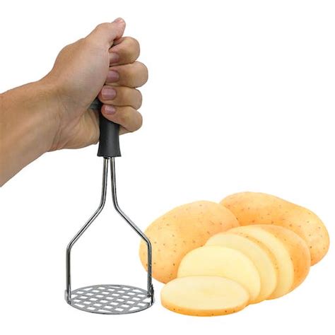 Espremedor Amassador De Batata Inox Legumes Feijão Purê Shopee Brasil