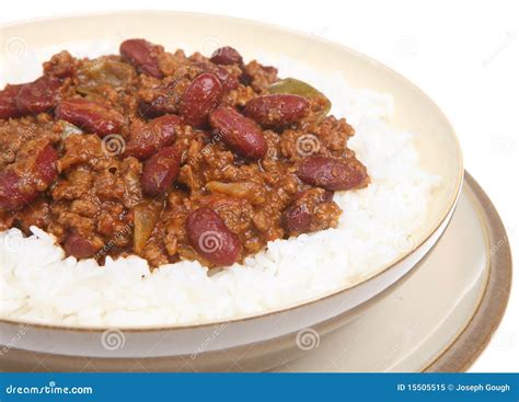 Chilli Con Carne With Rice Royalty Free Stock Photo - Image: 15505515