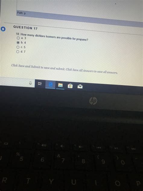 Solved Question How Many Dichloro Isomers Are Chegg