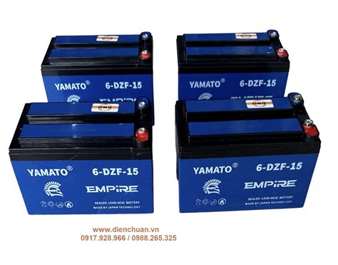 Bộ ắc Quy Xe đạp điện Yamato 48v 15ah 4 Bình ắc Quy Yamato 15ah