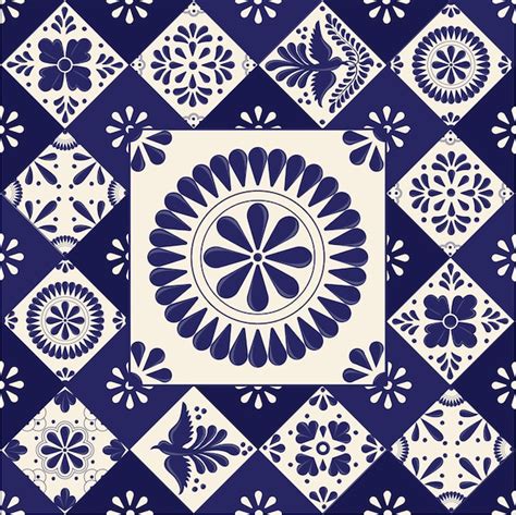 Premium Vector Mexican Talavera Tiles