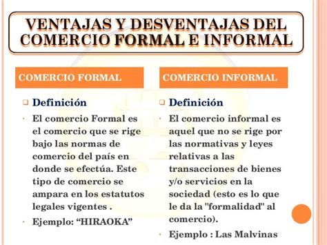 Comercio Formal E Informal