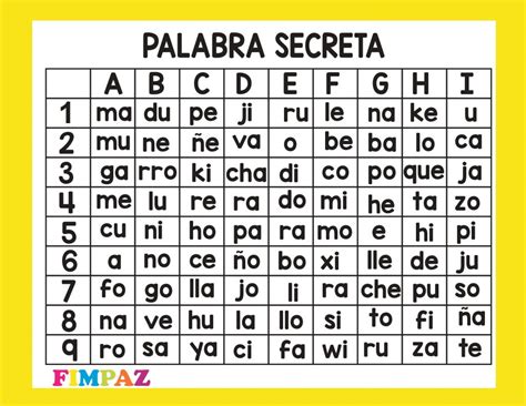 Juegos De Lectoescritura Para Imprimir Encuentra La Palabra Secreta