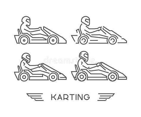 Go Kart Silhouette Stock Illustrations – 155 Go Kart Silhouette Stock ...