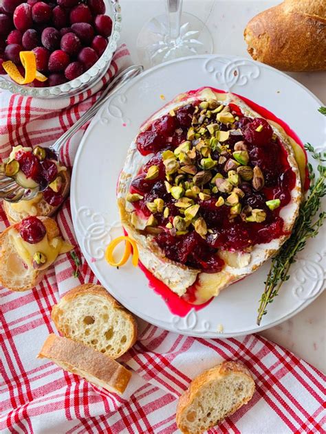 Baked Brie With Cranberries And Pistachios A Perfect Feast