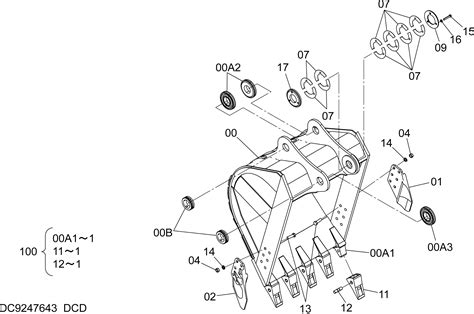 Zx200 5g H Bucket 08m3 Jis 94side Pin Tooth Hitachi Hop Online