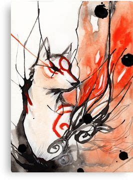 Okami Amaterasu Canvas Print Amaterasu Okami Pop Art Manga