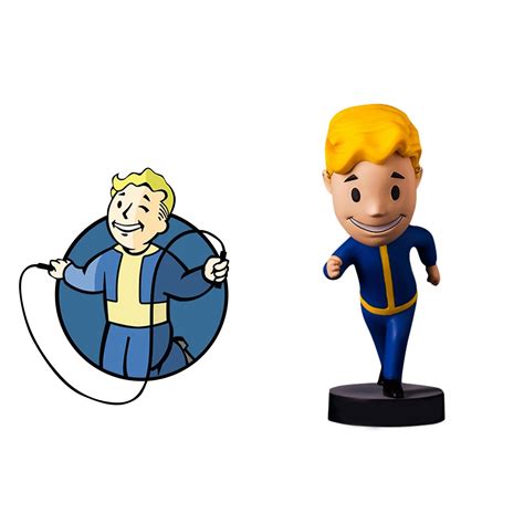 Guvpev Fallout Vault Boy Toy, 5.5" Fallout Vault Boy Bobblehead ...