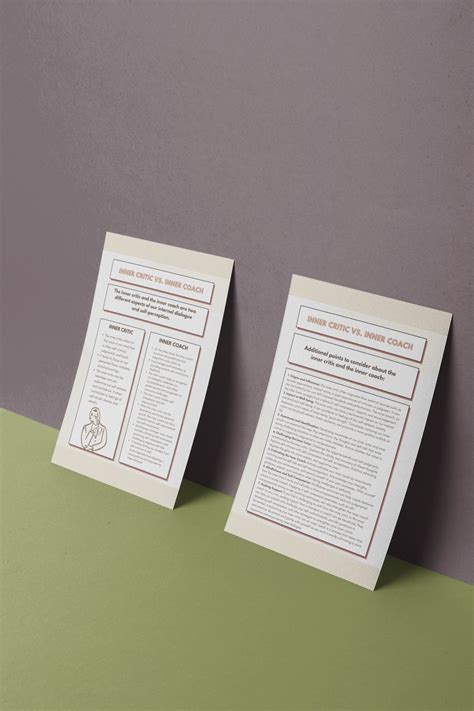 Inner Critic Vs. Inner Coach Inner Critic Work Self-esteem Self ... 