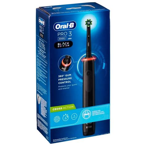 Oral B Pro 3 3000 Cross Action Electric Toothbrush Black Techinn