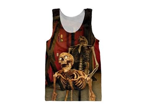 Creative Skull Sex Paint All Over Print Tank Top Cool D Etsy