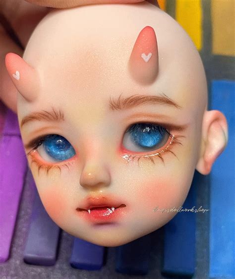 Hello Sharing My Two Most Recent Finished Face Ups 🥰🥰 R Bjd