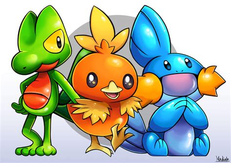 Pokemon: Hoenn Starters by Kisetsukaze on DeviantArt