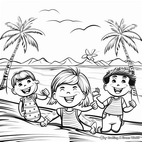 Spring Break Coloring Sheets