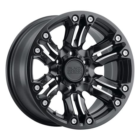 Black Rhino Wheels Asagai Matte Black W Machined Spoke And Stainless Bolts Rim Wheel Size 17x8 5